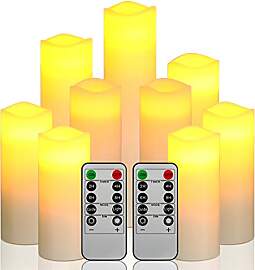 Da by LED Kerzen, Batteriekerzen-Set aus 9 (1 - H