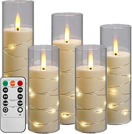 Da by LED Kerzen mit Eingelassener