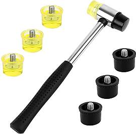 Dadabig 1 Set Mini Doppelkopf Gummihammer