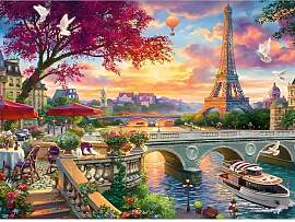 DAERLE 5D Diamant Painting Bilder Stadt Szenerie,