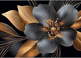 DAERLE Goldene Blumen Diamant Painting Bilder für 