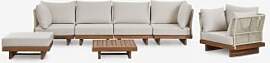 Dailin 4-teiliges Modulares Gartensofa-set Mit 2