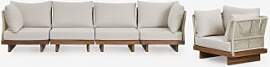 Dailin 4-teiliges Modulares Sofa-set Mit 2