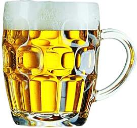 Dajar ARCOROC Bierkrug Glas mit Henkel 570 ml