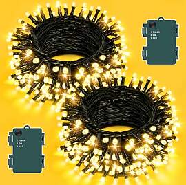 Dalugo [2 Stück Lichterkette Warmweiß, 5M 50 LED 