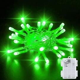 Dalugo Grün Lichterkette Batterie Mit Timer, 3M