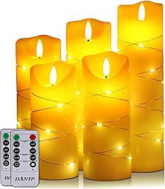 DANIP LED flammenlose Kerze, eingebettetes