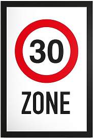 DankeDir! 30 Zone - Schild Geschenk 30. Geburtstag 