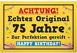 DankeDir! Echtes Original 75 Jahre - Kunststoff