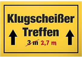 DankeDir! Klugscheißer Treffen - Schild