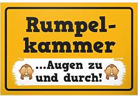 DankeDir! Rumpelkammer - Schild Kunststoff 30 x 20 