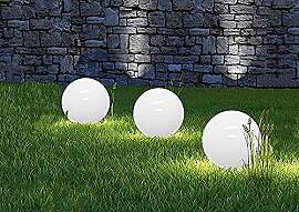 Dapo 3X Solar-Kugel-Dekoleuchte Ola D:15cm Garten