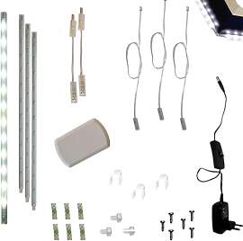 Dapo LED-Lichtleiste 3 x 30cm mit je 12 LEDs je 12 
