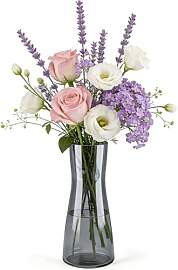 DARENYI Blumenvase Glas 26.5cm Vase für Tulpen,