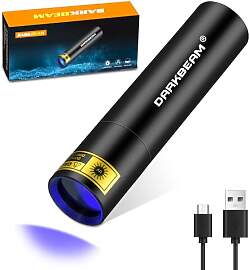 DARKBEAM 365nm UV Taschenlampe Mini Schwarzlicht