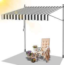 Daromigo Klemmmarkise Balkon, 400x120cm