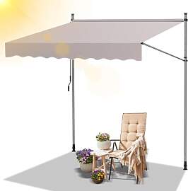 Daromigo Klemmmarkise Balkon, 400x120cm