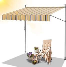 Daromigo Klemmmarkise Balkon, 400x120cm