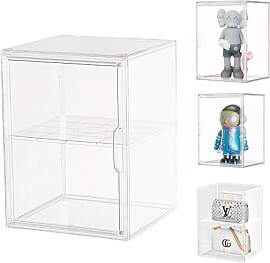 Dasellfa Vitrine Schaukasten Box Acryl Vitrine,