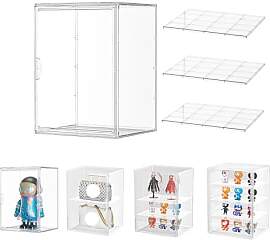Dasellfa Vitrine Schaukasten Box Acryl Vitrine,