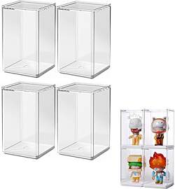 Dasellfa Vitrine Schaukasten Box Acryl Vitrine,