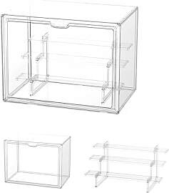 Dasellfa Vitrine Schaukasten Box Acryl Vitrine,
