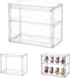 Dasellfa Vitrine Schaukasten Box Acryl Vitrine,