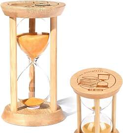 DASIAUTOEM Sanduhr Glas Timer, 15 Minuten Timer,