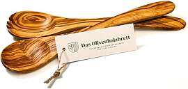 das Olivenholzbrett® Salatbesteck aus
