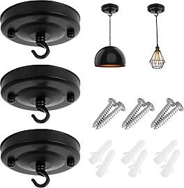 Dasyusuo 3Pcs Deckenbaldachin Schwarz,