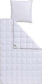 Daunenbettdecke + Federkissen FJÖDUR