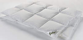 Daunenbettdecke FJÖDUR "Fleur", weiß,