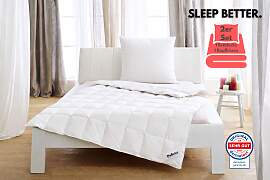 Daunenbettdecke + Kopfkissen BALETTE