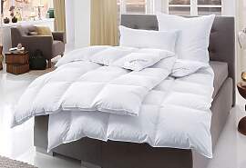 Daunenbettdecke + Kopfkissen HAEUSSLING