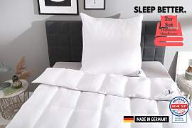 Daunenbettdecke + Kopfkissen OBB "Edition 125 