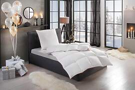 Daunenbettdecke + Kopfkissen RIBECO