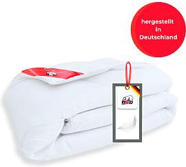 Daunenbettdecke + Kopfkissen RIBECO
