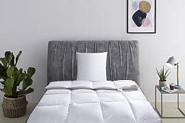 Daunenbettdecke + Kopfkissen RIBECO "Richard, 