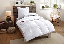 Daunenbettdecke RIBECO "Emily", weiß,