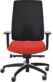 Dauphin Bürostuhl Indeed mesh Stoff orange,