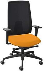 Dauphin Bürostuhl Indeed mesh Stoff orange,