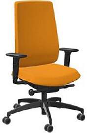 Dauphin Bürostuhl Indeed operator Stoff orange,