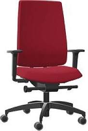 Dauphin Bürostuhl Indeed operator Stoff rot,