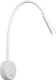 DAWALIGHT Bettleuchte Schwanenhals Lampe Weiss,