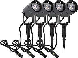 DAWALIGHT Erdspieß 4er Set GU10 IP65 Wasserdicht, 