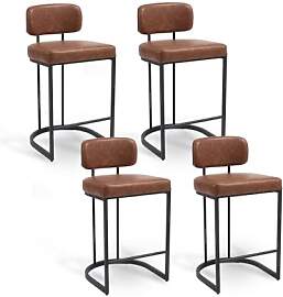 DAYALANE Barhocker 4er Set, Moderne Barstuhl mit