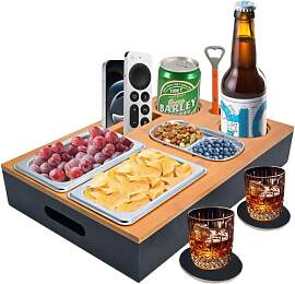 Dazhtu Couchbar Snackbox, Couch Tablett Mit