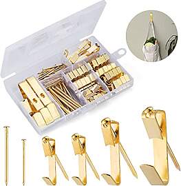 DazSpirit Gold Bilderhaken Bildaufhänger Set (110 