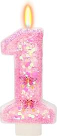 DazzJoy Schmetterling Geburtstagskerzen Zahlen 1,
