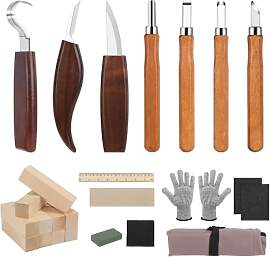 DBREAKS Holz Schnitzwerkzeug Set 24-teiliges,
